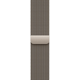 Apple Watch Series 10 42mm GPS Aluminum Case with Milanese Loop, Silver/Natural - фото 3