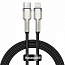 Кабель Baseus Cafule Series Metal Data Cable Type-C - Lightning PD 20W 1m Черный (CATLJK-A01) - фото 4