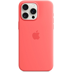 Чехол-накладка iPhone 15 Pro Max Silicone Case with MagSafe - Guava (MT1V3) - фото 3