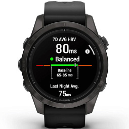 Умные часы Garmin EPIX PRO (Gen 2) Sapphire Edition 42 мм, титановый угольно-серый с черным ремешком (010-02802-15) - фото 9