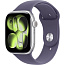 Apple Watch Series 11 46mm GPS Aluminum Case with Sport Band S/M, Silver/Purple Fog, MEV94 - фото 4