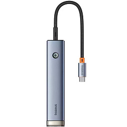 ХАБ Baseus UltraJoy Series 5-Port HUB AIR (Type-C to HDMI 4K 60Hz*1+USB3.0*2+PD*1+RJ45*1) - фото 2