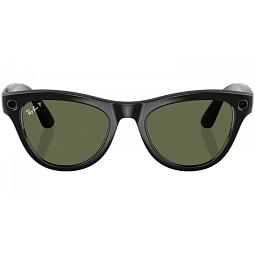 Умные очки Ray Ban Meta Skyler Shiny Black G15 Green, 150 - 52 Size - фото 1