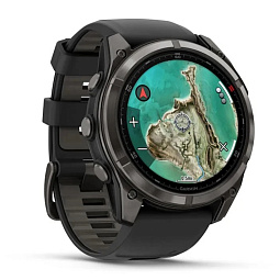 Умные часы Garmin Fenix 8 Pro 51mm MicroLED Sapphire Carbon Gray DLC with Black/Pebble Gray Silicone Band (010-03380-01) - фото 5