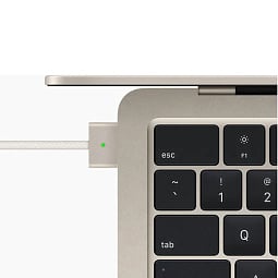 13.6" Ноутбук Apple MacBook Air 2022 (MLY13) 2560x1664, Apple M2, SSD 256 ГБ, Apple graphics 8-core, сияющая звезда (Starlight) J/A - фото 7