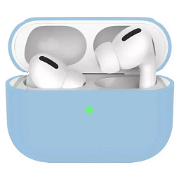 Чехол силиконовый для AirPods Pro 2 голубой - фото 1
