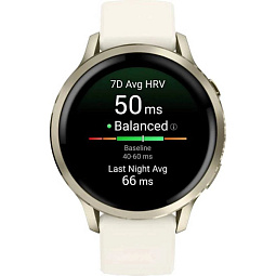 Умные часы Garmin Venu 4 41mm Lunar Gold with Bone Silicone Band (010-03013-40) - фото 2
