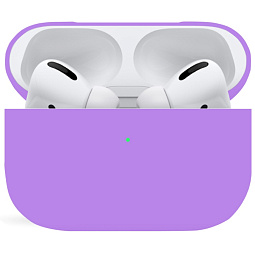 Чехол силиконовый для AirPods Pro 2 ультра-тонкий фиолетовый - фото 1
