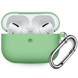 Чехол силиконовый для AirPods Pro 2 зеленый - фото 1