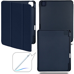 Чехол книжка Smart Case для iPad Pro 13 (2024) Темно-синий с отделением для Pencil - фото 1