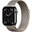 Apple Watch Series 11 46mm GPS + Cellular Titanium Case with Milanese Loop M/L, Natural - фото 4