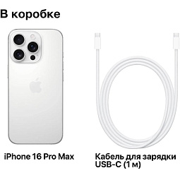 Apple iPhone 16 Pro Max 1TB, White Titanium (eSIM) - фото 9