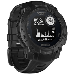 Умные часы Garmin INSTINCT 3 Solar Tactical 45 mm Black with Black Band (010-02934-50) - фото 3