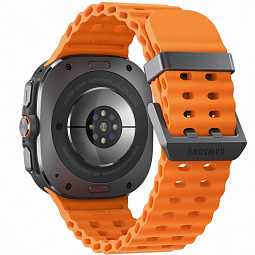 Умные часы Samsung Galaxy Watch Ultra 47mm LTE Titanium Gray Orange Band, оранжевый/черный - фото 3