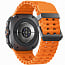 Умные часы Samsung Galaxy Watch Ultra 47mm LTE Titanium Gray Orange Band, оранжевый/черный - фото 9