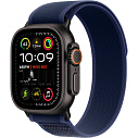 Apple Watch Ultra 2 (2024) 49mm Black Titanium Case with Blue Trail Loop