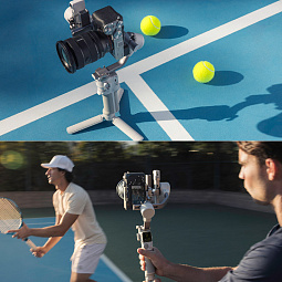 Стабилизатор DJI RS 4 Mini Gimbal Stabilizer, серый - фото 9