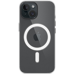 Чехол-накладка iPhone 15 Silicone Clear Case with MagSafe (MT203) - фото 5