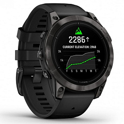 Умные часы Garmin Epix Pro (Gen 2) Sapphire Carbon 47 мм, Gray DLC Titanium with black band (010-02803-10) - фото 3