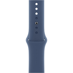 Apple Watch Series 10 42mm GPS Aluminum Case with Sport Band M/L, Silver/Denim (MWWC3LW/A) - фото 3