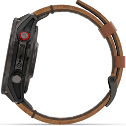 Умные часы Garmin FENIX 8 Pro 47mm Amoled Sapphire Carbon Grey DLC Titanium with Chestnut Leather Band (010-03198-40) - фото 11