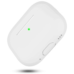 Чехол силиконовый для AirPods Pro 2 ультра-тонкий белый - фото 3
