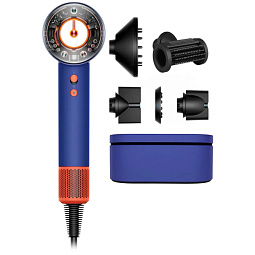 Фен Dyson Supersonic HD16 Vinca Blue/Topaz (Синий/Оранжевый), (515083-01) KR (евровилка), с кейсом - фото 1