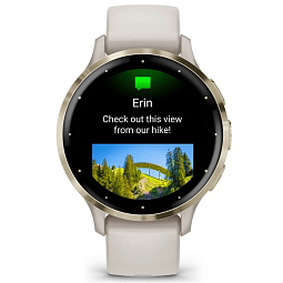 Умные часы Garmin VENU 3S, слоновая кость с золотистым безелем (010-02785-54) - фото 3