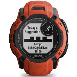 Умные часы Garmin INSTINCT 2X Solar, красный (010-02805-01) - фото 7