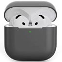 Фото - Чехол для AirPods 4 силиконовый темно-серый