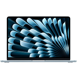 13.6" Ноутбук Apple MacBook Air 13 2025 2560x1664, Apple M4, RAM 24 ГБ, SSD 512 ГБ, 10C CPU/10C GPU, macOS, Sky Blue (MC6V4) - фото 1