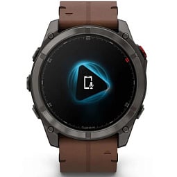 Умные часы Garmin FENIX 8 Pro 51mm Amoled Sapphire Carbon Grey DLC Titanium with Chestnut Leather Band (010-03199-40) - фото 4