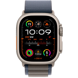 Apple Watch Ultra 2 GPS + Cellular 49mm Alpine Loop M, Blue (MREP3LW/A) - фото 2