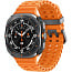Умные часы Samsung Galaxy Watch Ultra 2025 47mm LTE Titanium Gray Orange Band, оранжевый/черный - фото 5