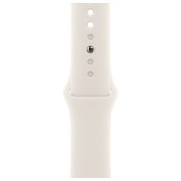 Apple Watch Series 10 46mm GPS + Cellular Gold Titanium Case with Starlight Sport Band S/M (MWYX3) - фото 3