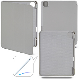 Чехол книжка Smart Case для iPad Pro 13 (2024) Серый с отделением для Pencil - фото 1
