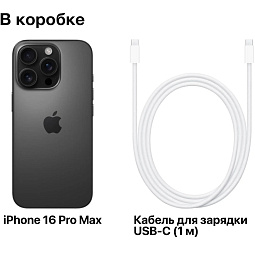 Apple iPhone 16 Pro Max 1TB, Black Titanium (Dual Sim) - фото 9