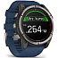 Умные часы Garmin Quatix 8 51mm AMOLED Sapphire, титановые с синим ремешком, (010-02905-91) - фото 13