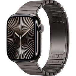 Apple Watch Series 10 46mm Titanium Case with Link Bracelet, Slate - фото 1