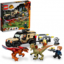 Конструктор LEGO 76951 Jurassic World Транспорт пирораптора и дилофозавр - фото 5