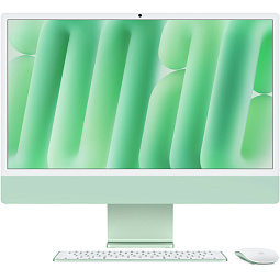 Apple iMac 24" Retina 4,5K, M4 (8C CPU, 8C GPU, 2024), 16 ГБ, 256 ГБ SSD, зеленый (MWUE3) - фото 1