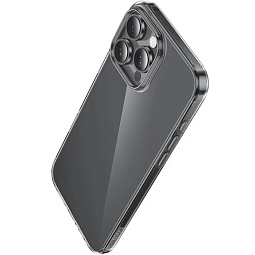 Чехол-накладка Hoco для iPhone 16 Pro силиконовая прозрачная - фото 2