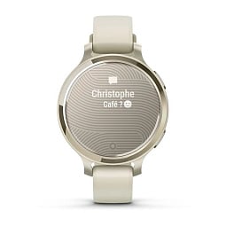 Умные часы Garmin Lily 2 Active кремово-золотые с белым силиконовым ремешком (010-02891-00) - фото 4