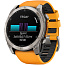 Умные часы Garmin FENIX 8 51mm Amoled Sapphire Titanium Spark Orange (010-02905-11) - фото 12