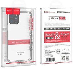 Чехол-накладка Hoco для iPhone 16 Pro силиконовая прозрачная - фото 5