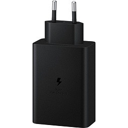 Сетевое зарядное устройство Samsung EP-T6530 65W, USB, 2xUSB Type-C черный - фото 1
