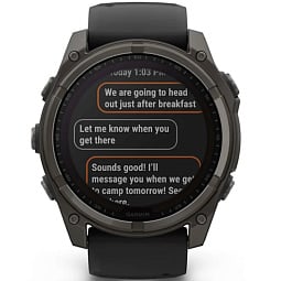 Умные часы Garmin FENIX 8 51mm Solar Sapphire Titanium Carbon Gray, DLC (010-02907-10) - фото 8