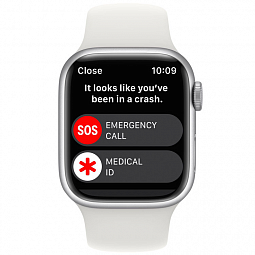 Apple Watch Series 8 GPS 45mm Aluminum Case with Sport Band M/L (Серебристый) MP6Q3 - фото 3