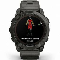 Умные часы Garmin FENIX 7X PRO Sapphire Solar Edition титановый угольно-серый корпус с титановым браслетом (010-02778-30) - фото 6