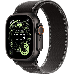Apple Watch Ultra 3 (2025) 49mm Black Titanium Case with Black/Charcoal Trail Loop M/L, MF1H4LW/A - фото 1